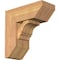 Ekena Millwork Balboa Slat Smooth Bracket w/ Offset Brace, Western Red Cedar, 7 1/2"W x 18"D x 18"H BKT0806X18X18BOA06SWR - alternate 1
